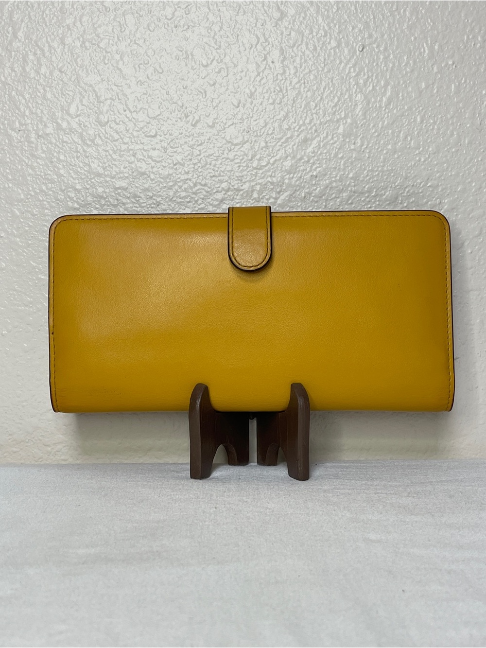 Coach Yellow Mustard Continental Zip Wallet - Picture 2 of 12